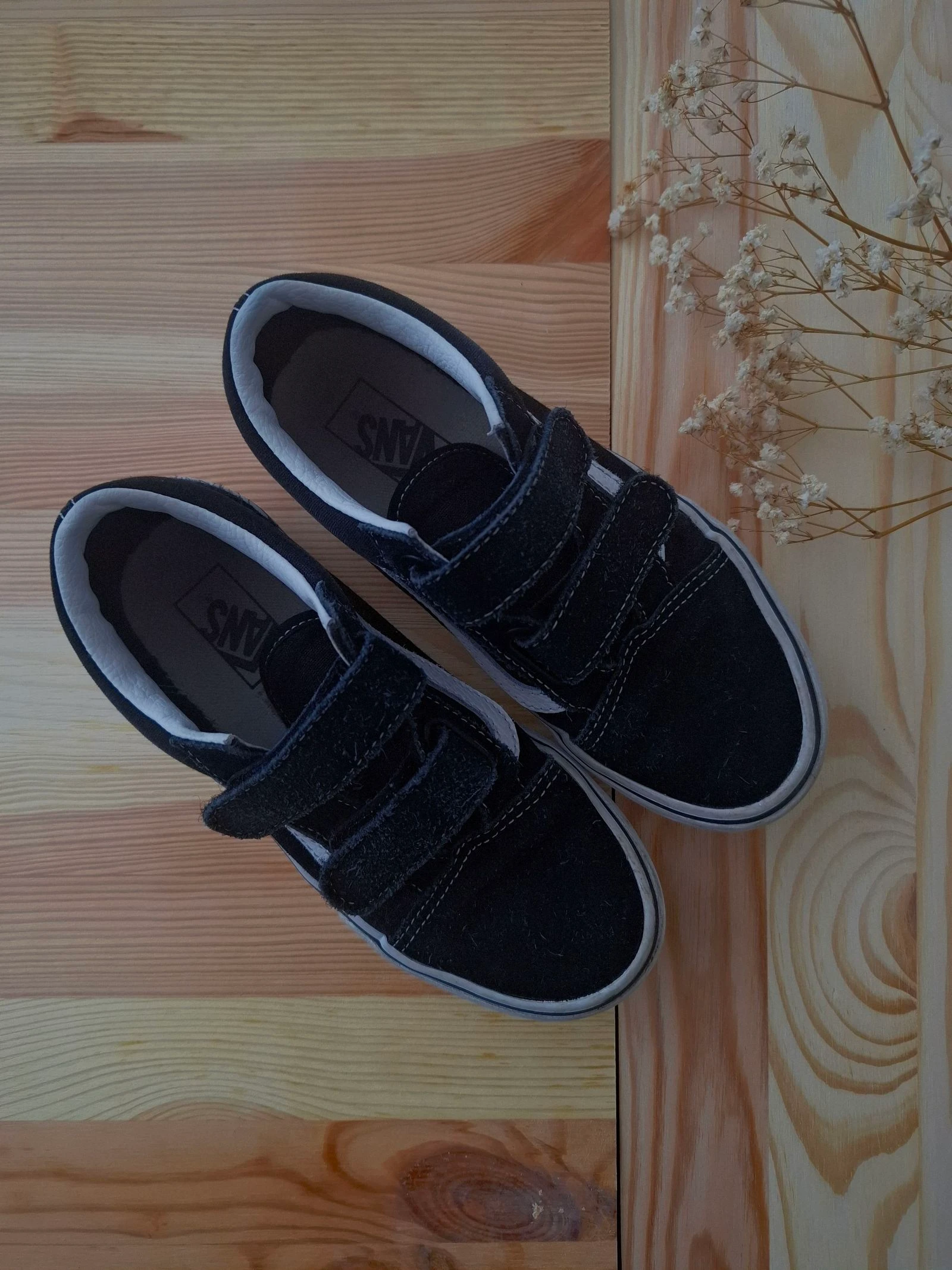 🖤🤍 Vans noir & blanc modèle mixte – taille 32 – super état ✨